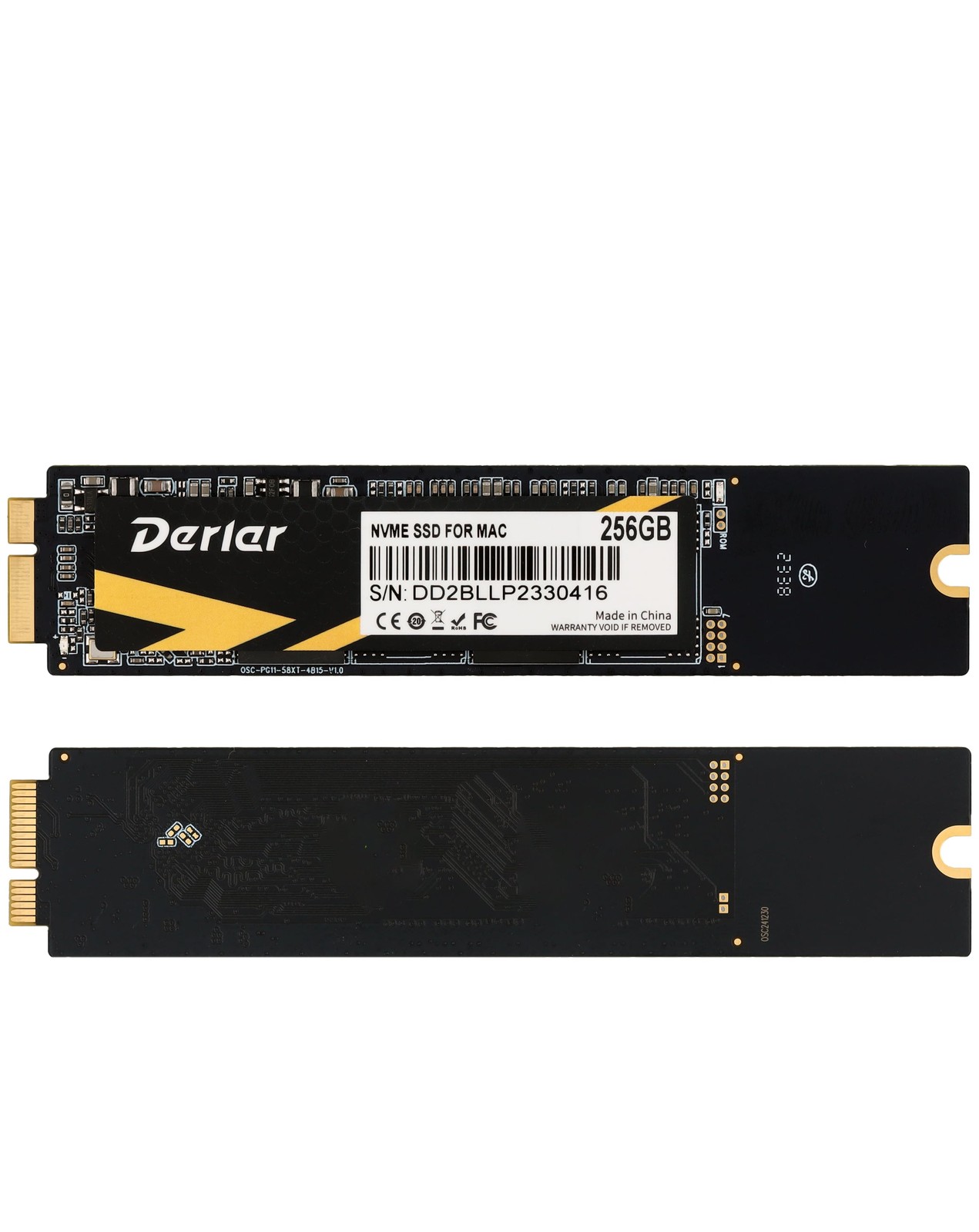 256GB NVMe PCIe 3.0 Internal SSD for MacBook Air A1370 A1369 2010-2011