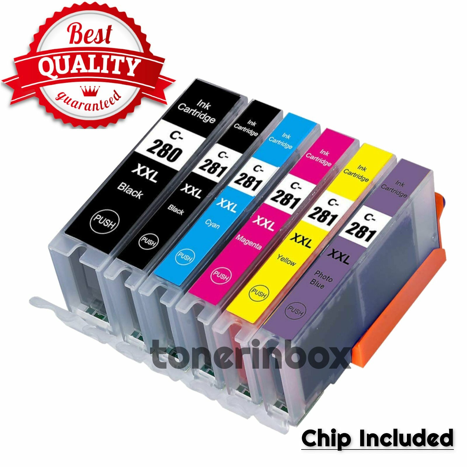 6pk PGI-280 XXL CLI-281 XXL Ink for Canon Pixma TS8120 TS8220 TS8320 TS8322 9120