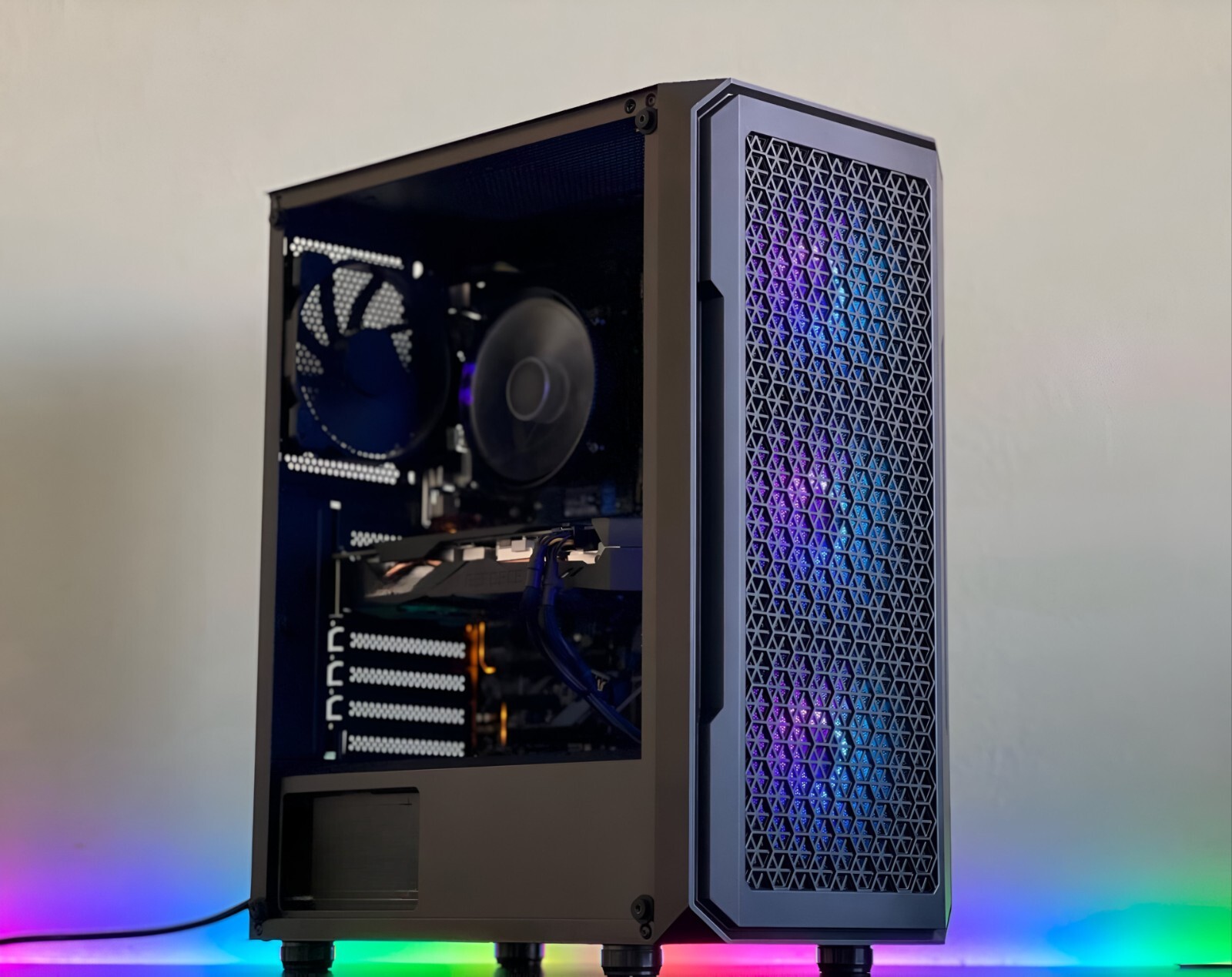 Stock Trading Computer Affordable Quad Monitor Ready RYZEN 32GB RAM 1TB SSD RGB