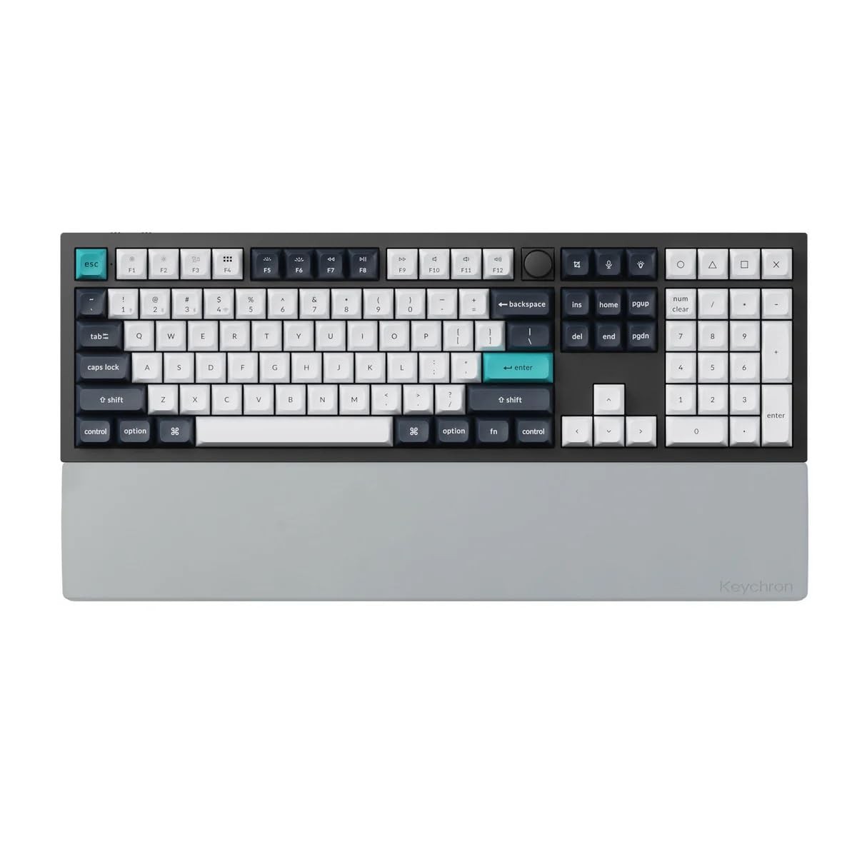 Gray Silicone 17.6 Inch Wrist Palm Rest For K10 Q6 V6 Max Pro AntiSlip