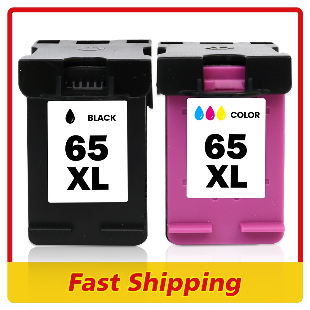 2PK 65XL 65 XL Black Color Ink Cartridge FOR HP DeskJet 2620 2622 2623 2624 2680