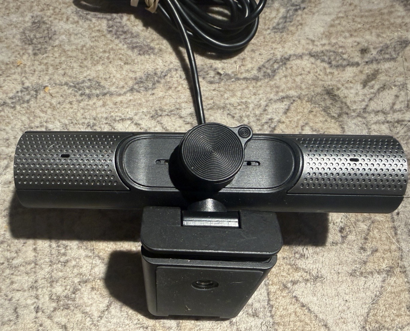 USB Webcam Camera with Built-In Microphone Adjustable Clip Tested Working