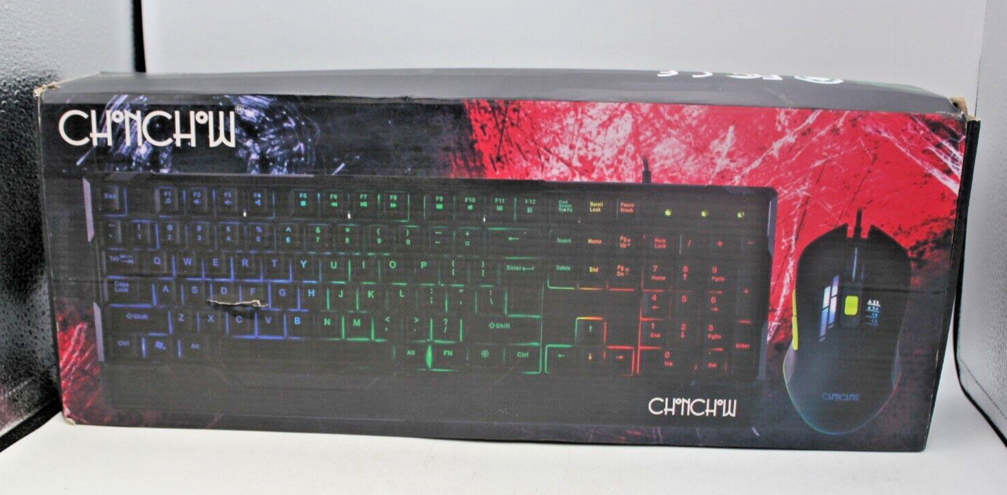 Chonchow: T930 RGB Keyboard & Mouse Combo (Box damage, New product inside)