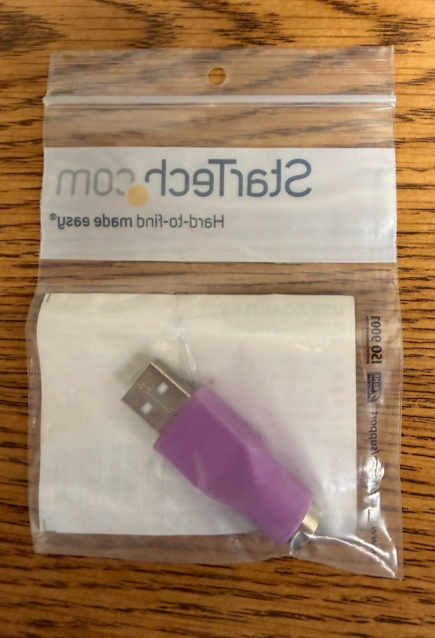 NEW StarTech PS/2 Female to USB Male Keyboard Adapter