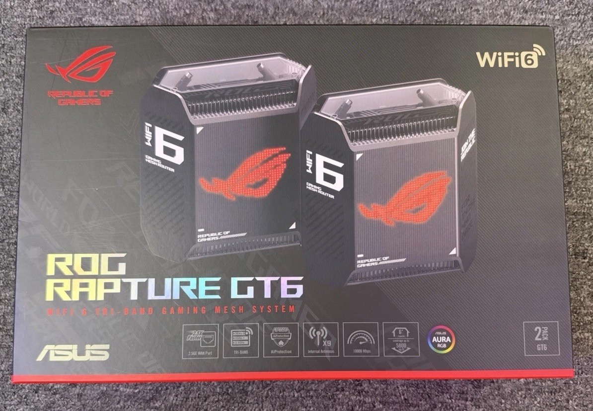 ASUS ROG Rapture GT6 WiFi 6 Tri-Band Gaming Mesh Router System 2-Pack #2