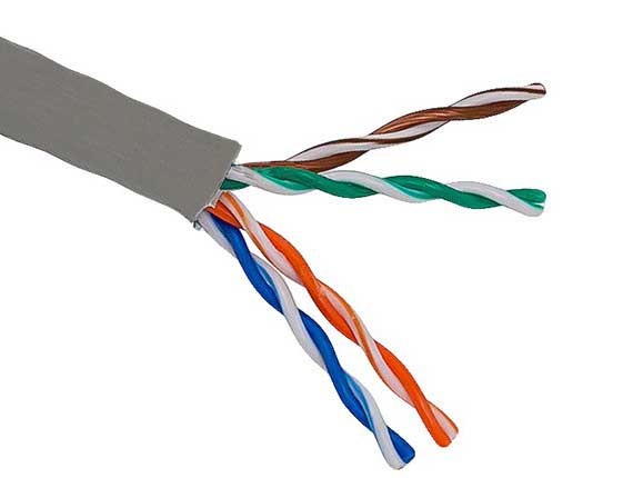 1000ft Cat5e 350 MHz UTP Stranded Bulk Ethernet Bare Copper Cable, Gray