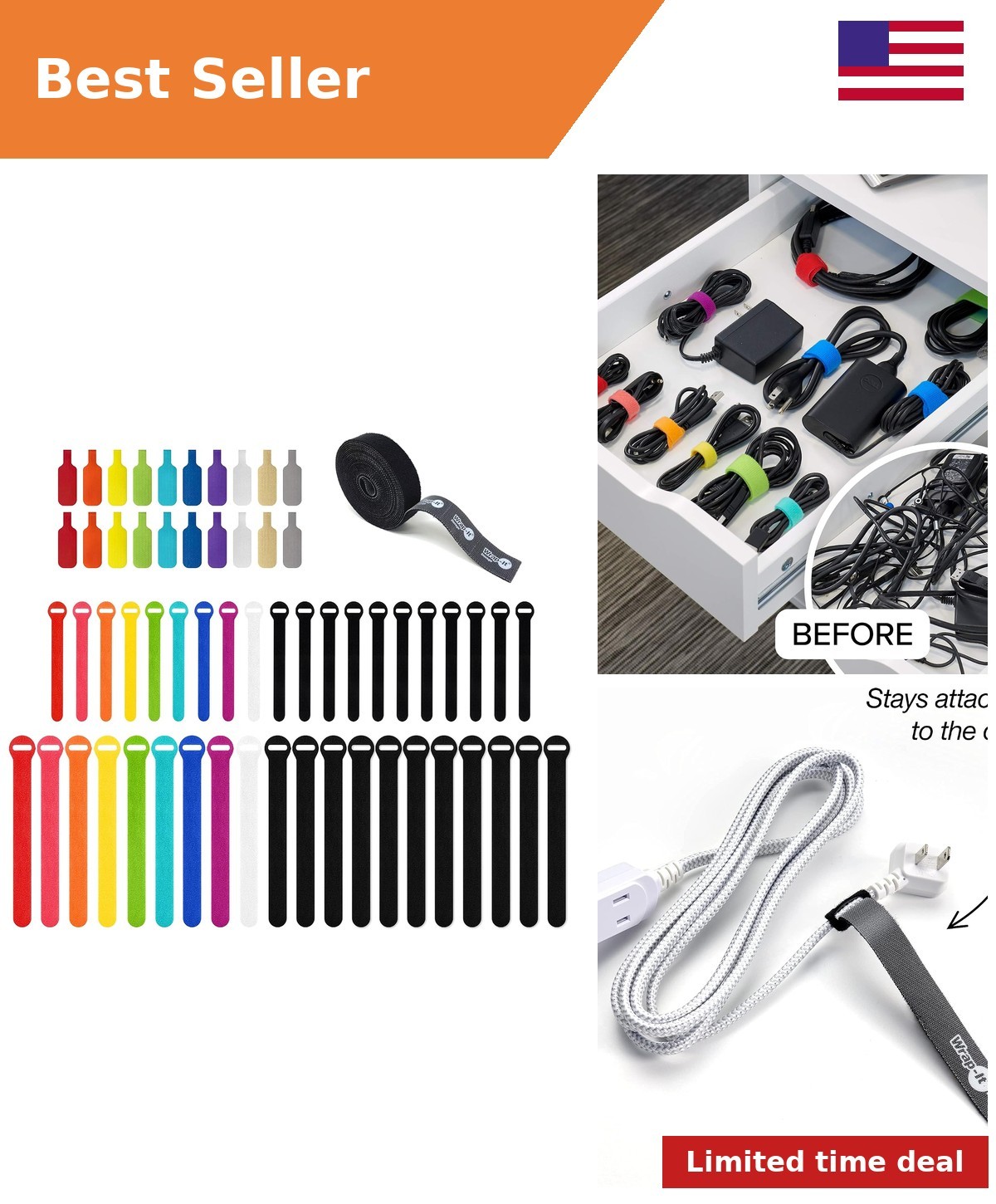 Cable Management Value Pack - 61 Piece
