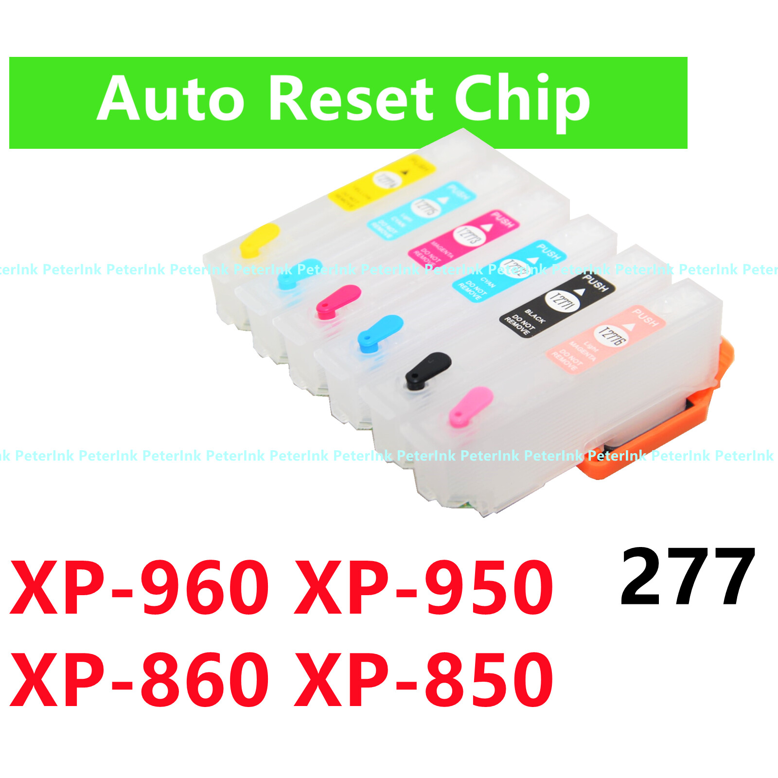 Empty refillable Ink Cartridge 277 T277 for XP-960 XP-950 XP-860 XP-850 Printer*