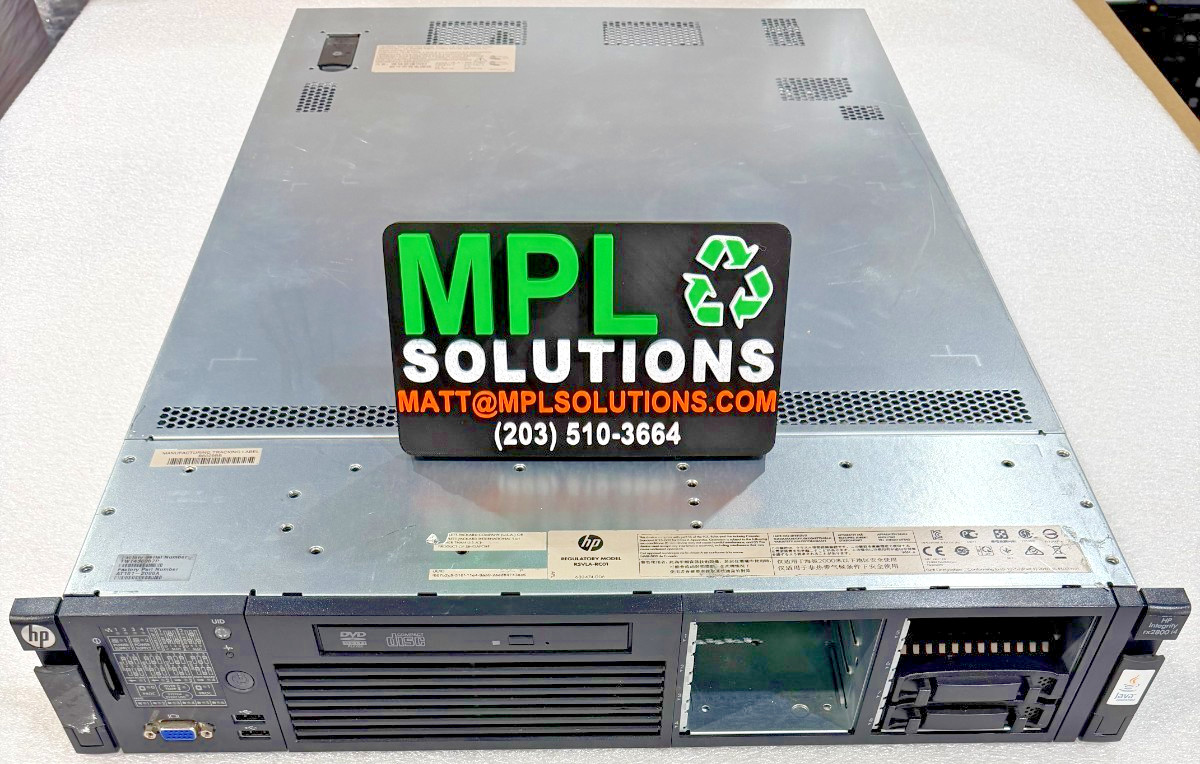 HPE Integrity Itanium RX2800 i4 Server AT101A AT104A Dual 9560 2.53 GHz 2U NICE