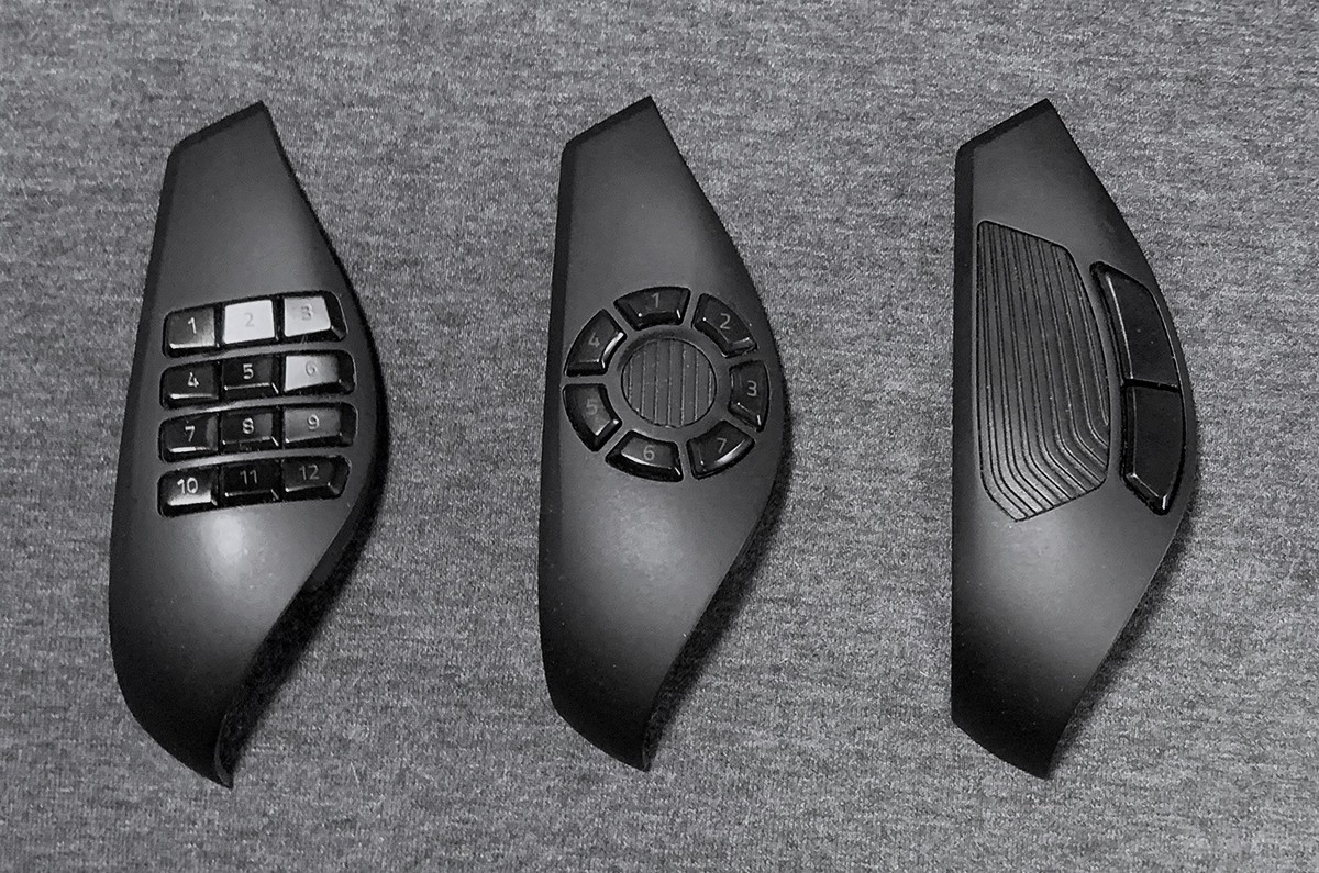 OEM Razer Naga Trinity Mouse Side Panels Set Of 3 12-Button 7-Button 2-Button