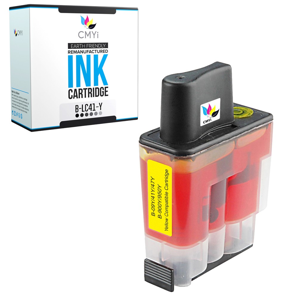 Compatible CMYi LC41 Yellow Ink Cartridge fits Brother MFC-820CW, 3240C, 3340CN