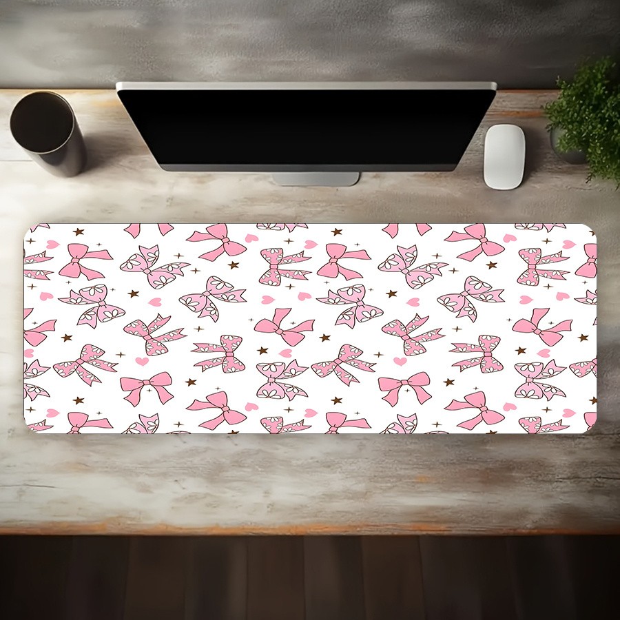 1pc Oversized Gaming Mouse Pad Compatible for Computer, Desk with Edge Design,