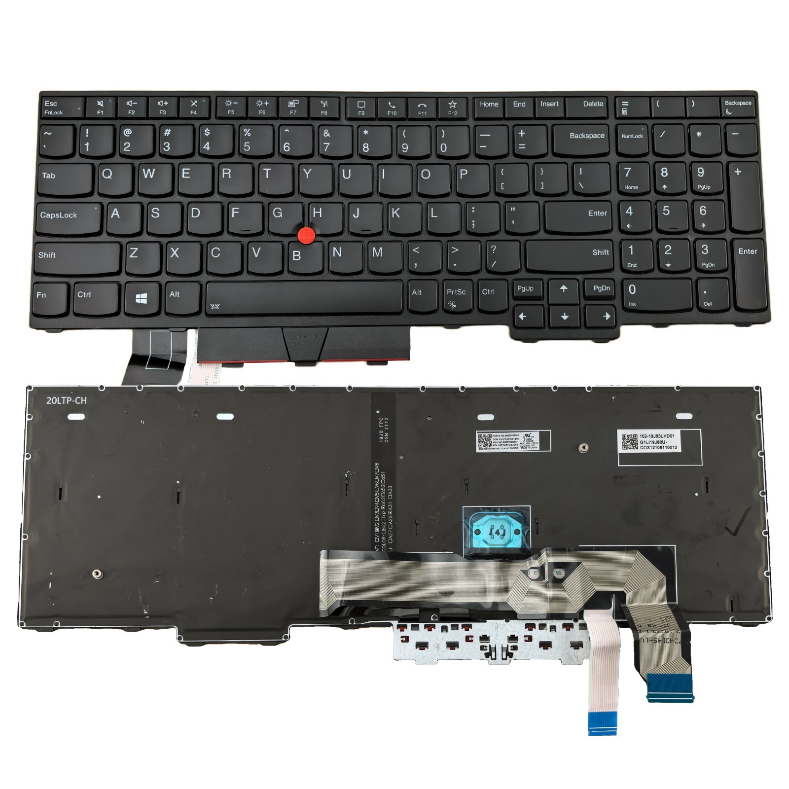 Genuine L15 Gen 1 Gen 2 US Backlit Keyboard for Lenovo ThinkPad w/ Pointer