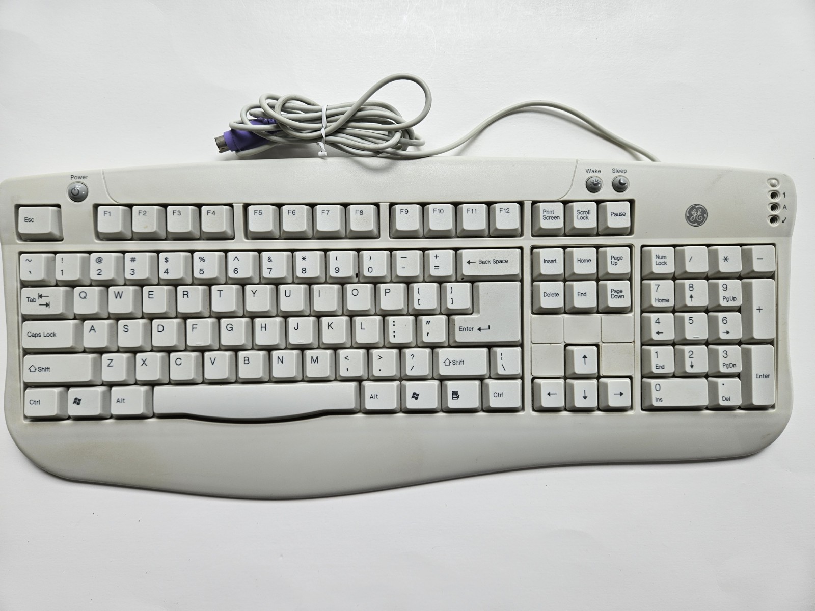 Vintage GE Classic Power Keyboard - HO97798 - Windows 98/98SE, Me, NT, 2000 & XP