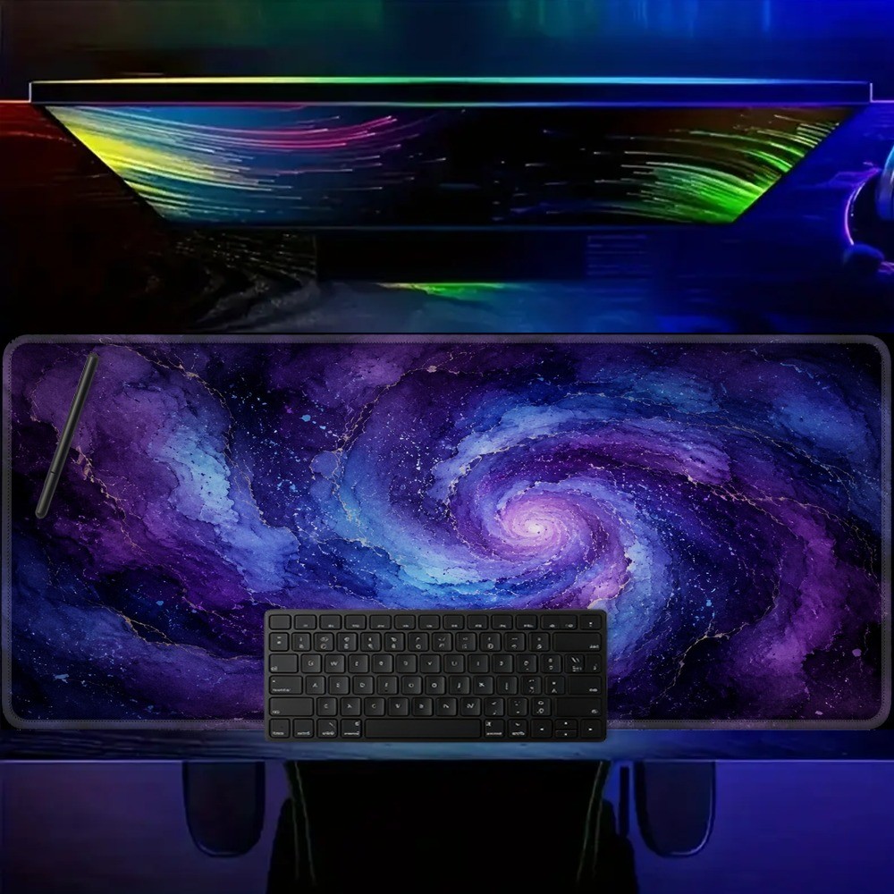DOS Large Gaming Mouse Pad Compatible for PC/Laptop Desk - Non-Slip Base &, Ov