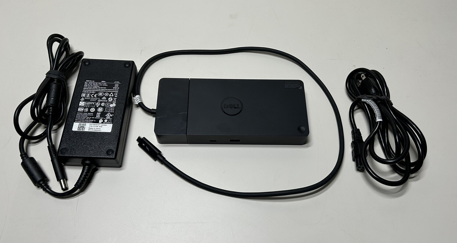 Dell WD19TBS K20A Thunderbolt 3 USB-C Docking Station With 180W AC Adapter