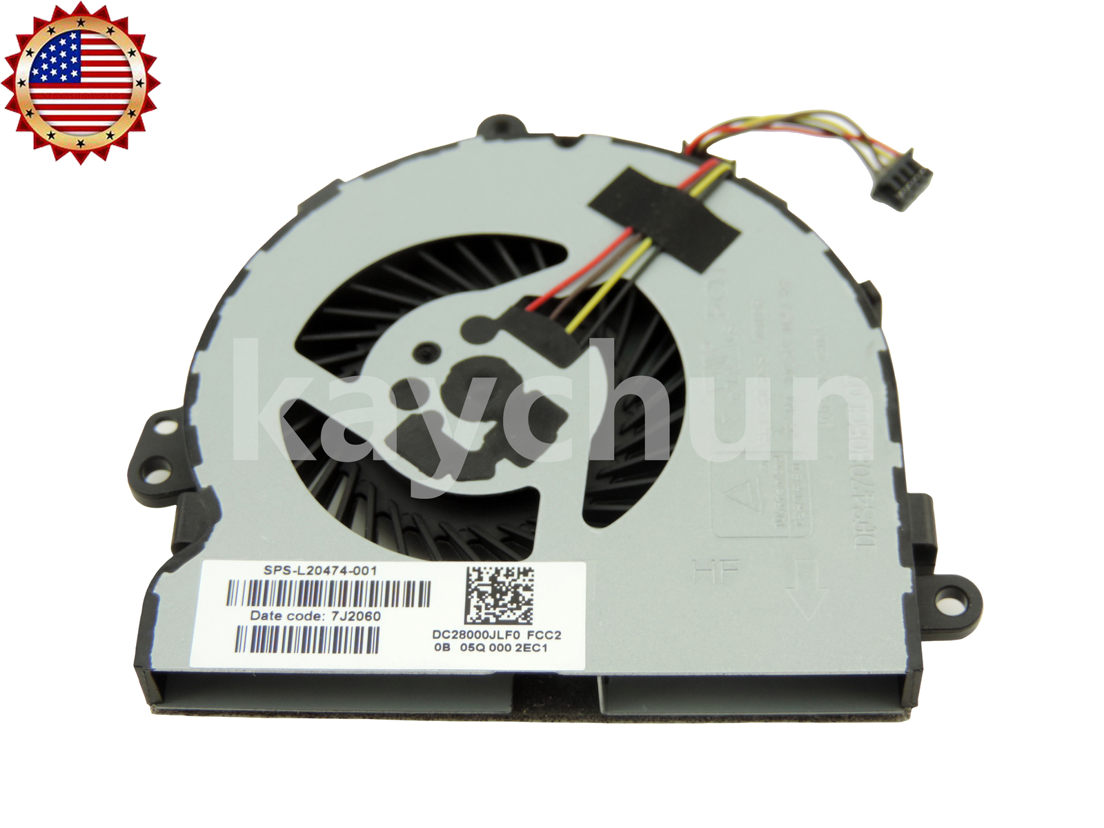 Original CPU Cooling Fan for HP 15-DA0012DX 15-DA0014DX 15-da0032wm laptop