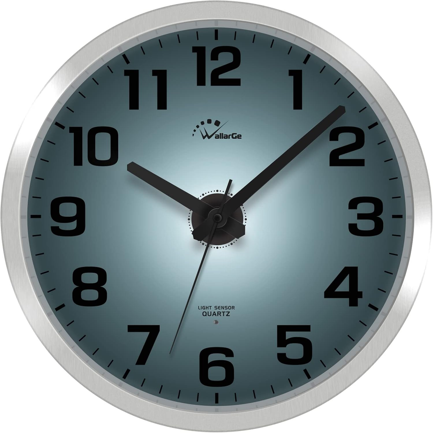 Night Light Wall Clock for Bedroom, 12 Inch