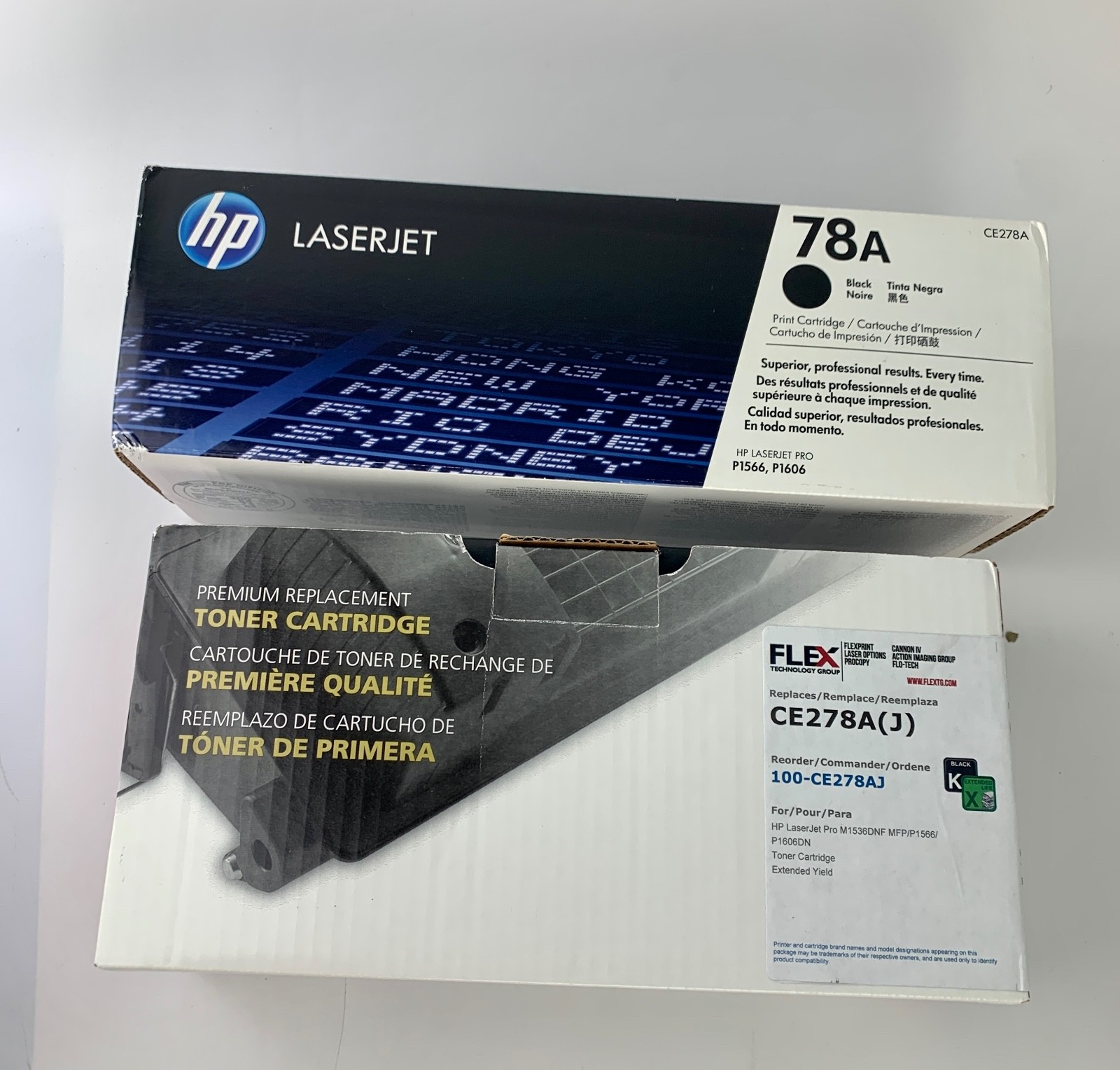 HP LaserJet 78A Toner Cartridge & Clover Manufactured Both CE278A