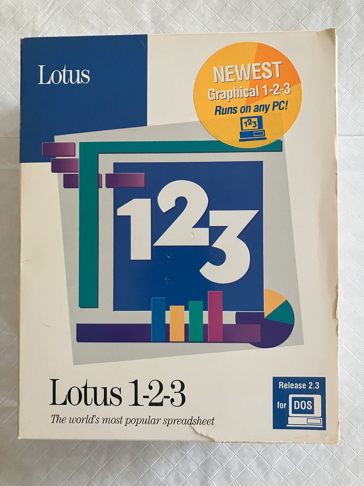 Lotus 123 For DOS Release 2.3 Original Manuals and Disks included 3.5" disks