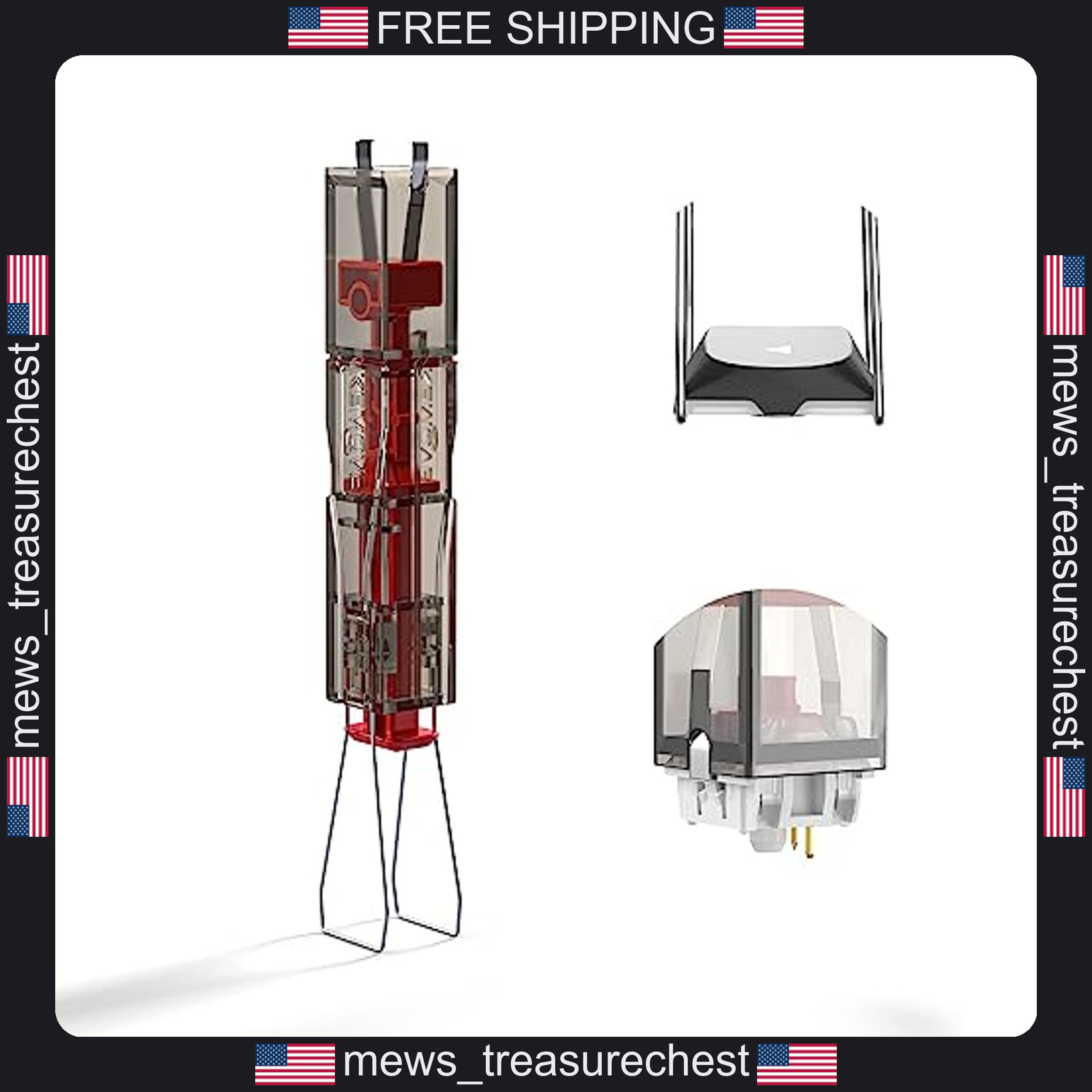Mechanical Keyboard Switch & Keycap Puller 2-in-1 Stainless Steel Tool