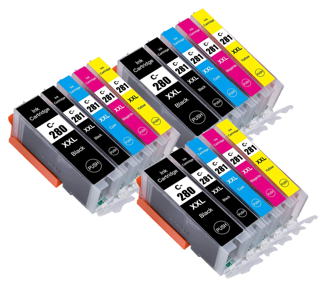 15P Printer Ink Tank for PGI-280XXL CLI-281XXL Canon TS702 TS8320 TS9521C TR7520