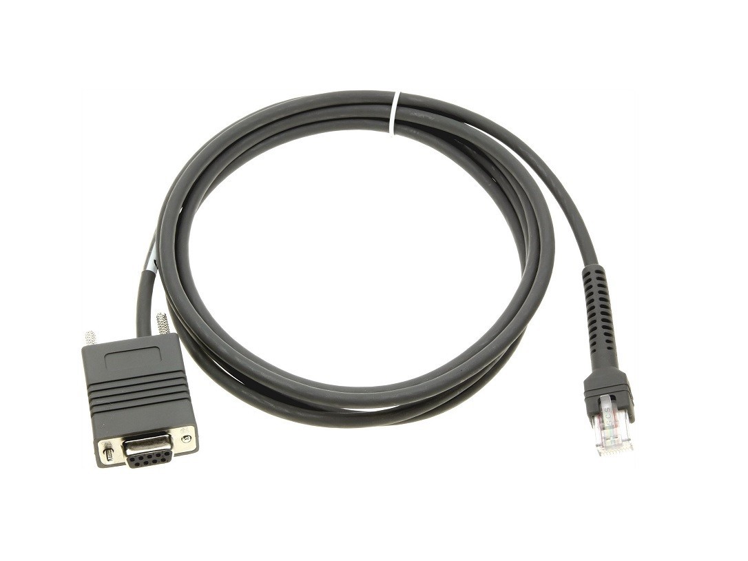 Zebra DB9 Female Straight RS232 Cable 7ft for Barcode Scanner CBA-R01-S07PAR