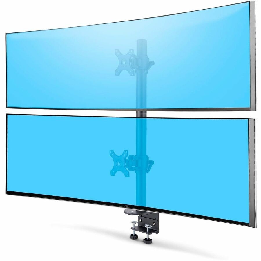 StarTech Desk Mount For 2x Vertically Stacked Monitors Dual 49" TAA