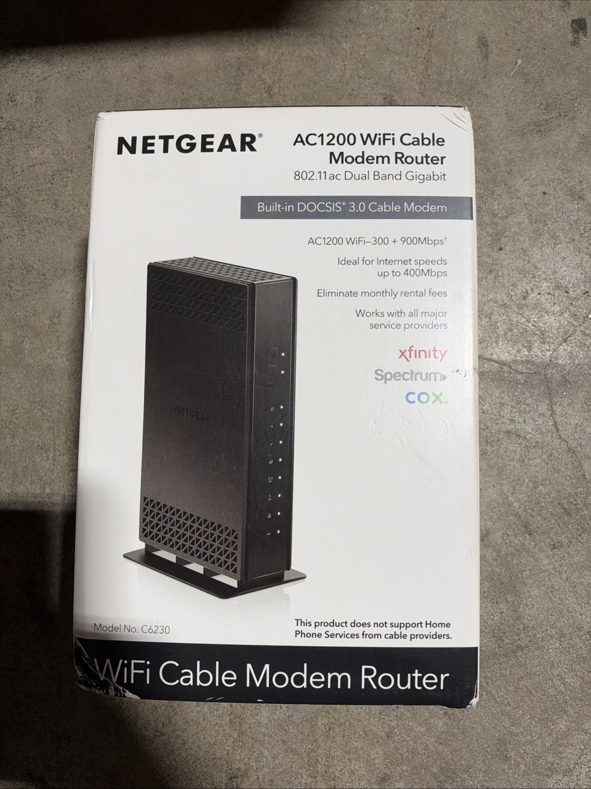NETGEAR Cable MODEM with Built-in WiFi Router C6230