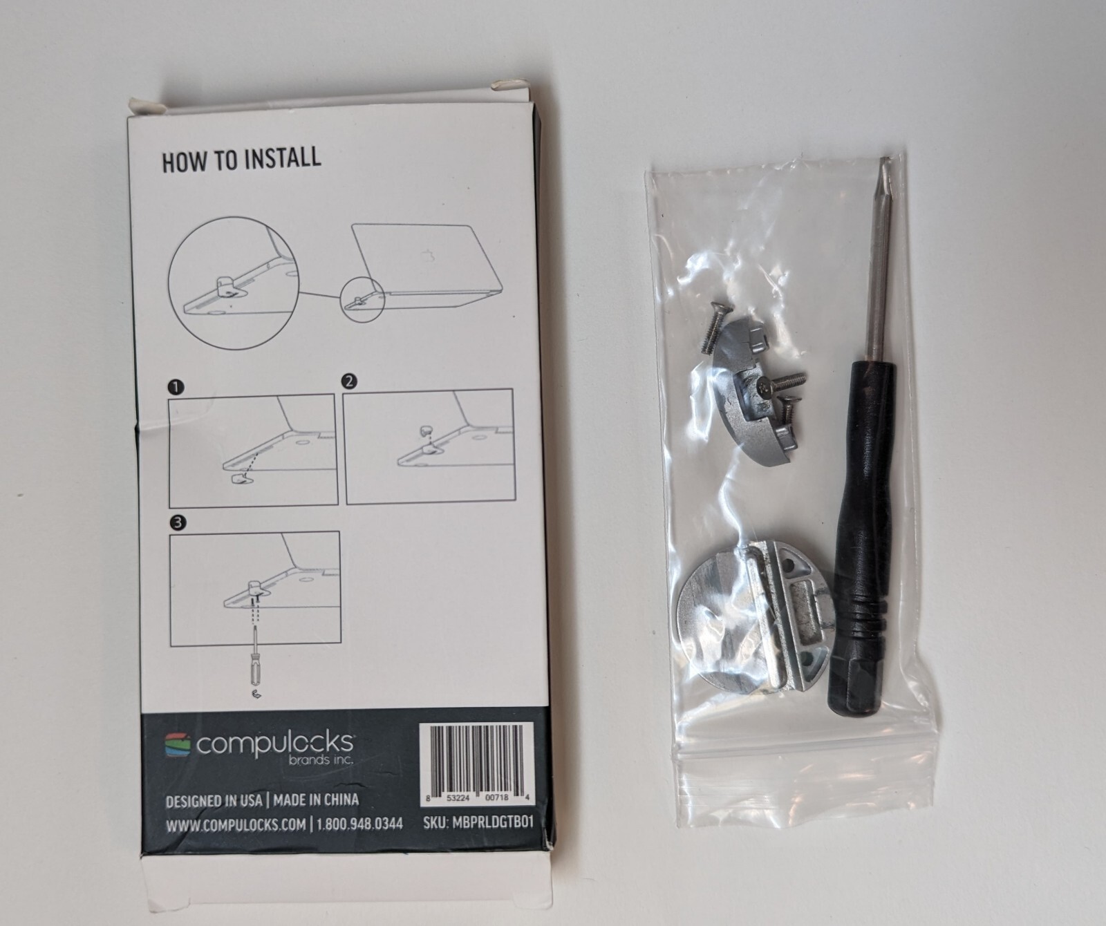 COMPULOCKS, MACBOOK PRO TOUCHBAR WITH LEDGE T-BAR ADAPTER | SKU: MBPRLDGTB01