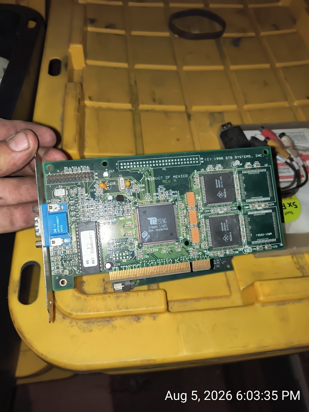 TSENG ET6000 LABS Light speed 128 Bit STB Video CARD Used 