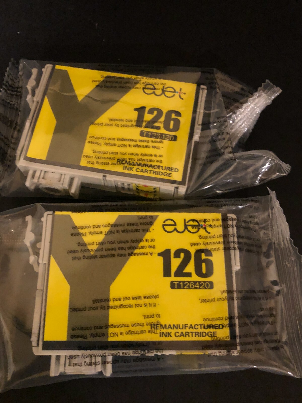 1 ejet Ink for Epson 126 T126420 Yellow New Exp 12/21 See Compatibility Below