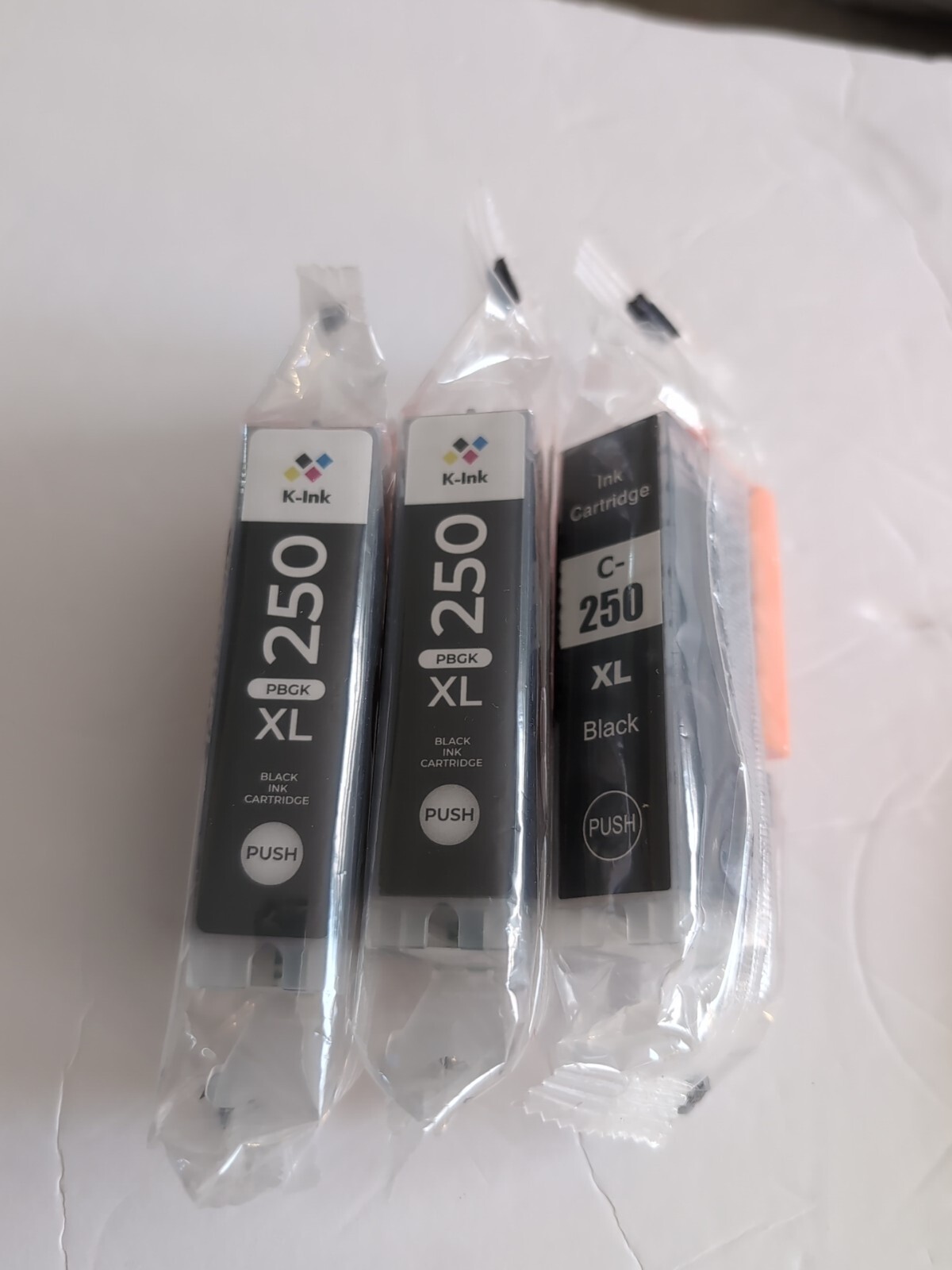 (12) Ink Cartridges - 250xL & 251XL  K-Ink brand