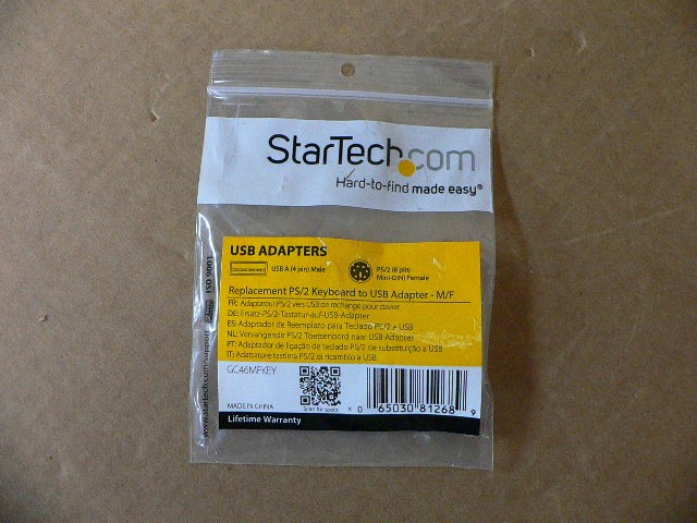 Startech Gc46mfkey Replacement Ps/2 Keyboard To Usb Adapter Startech Gc46mfkey