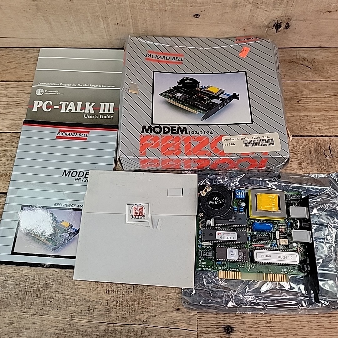 Packard Bell PB1200 1 1200bps Internal Modem With Box 103/212A