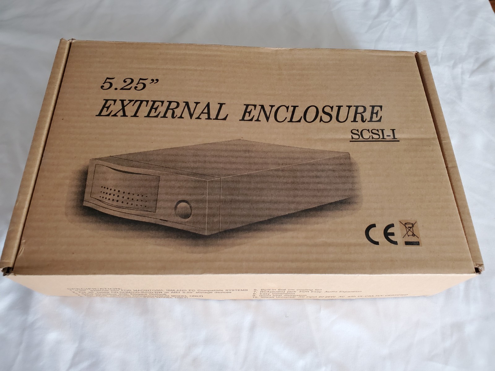 External SCSI-I Drive Enclosure 5.25" Unused old stock