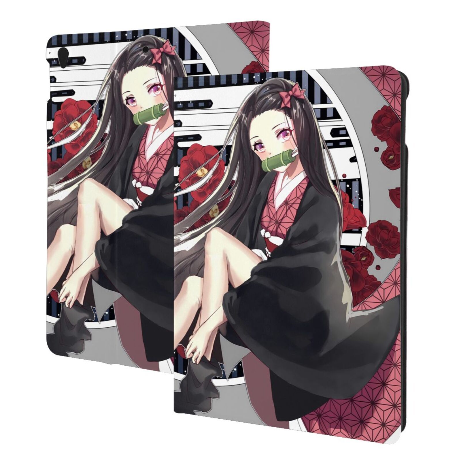Demon Slayer Auto Wake/Sleep Smart Cover Stand TPU Case for iPad 7/8/9th Air 3