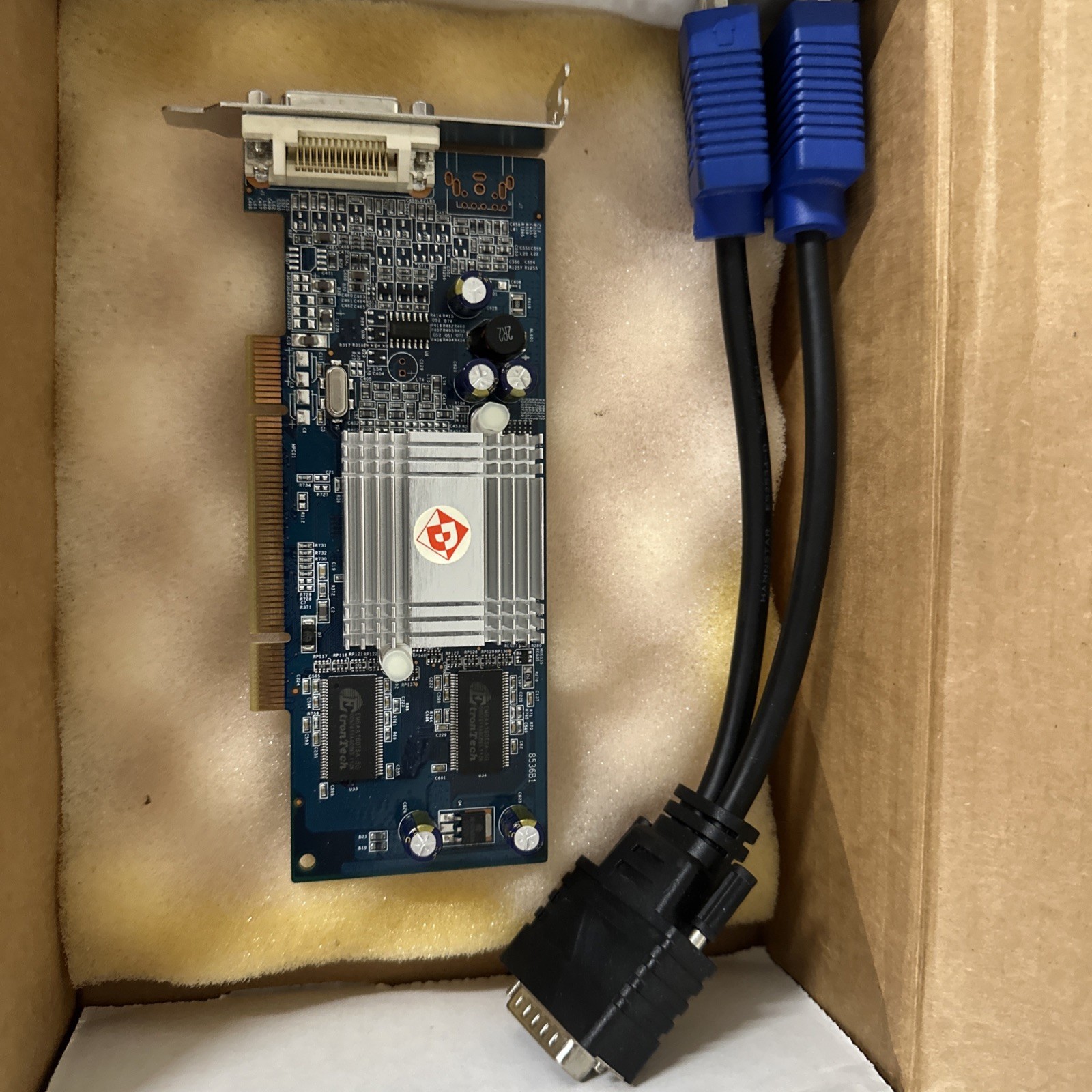 Winbond Diamond H925H128DMP Dual PCI Video Card,128MB Low Profile. C7PG0100, NOB