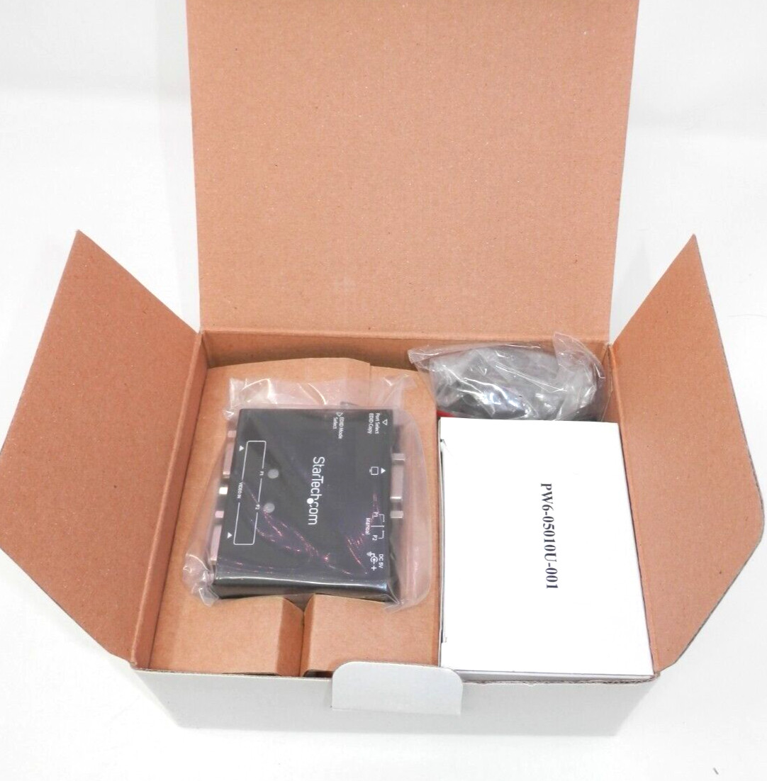 StarTech ST122VGA 2-Port VGA Auto / Priority Switch Box with EDID Emulation NEW