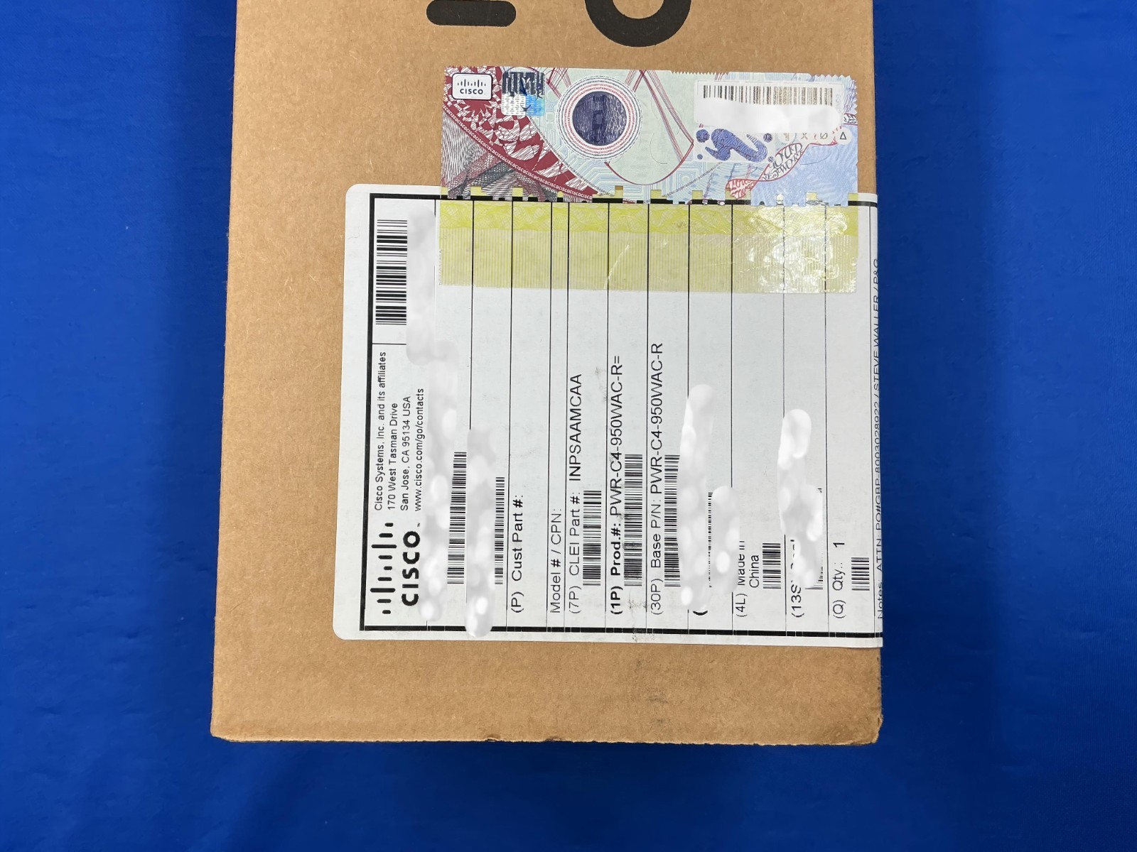 NEW PWR-C4-950WAC-R Cisco Catalyst C9500 950W AC Config 4 Power Supply