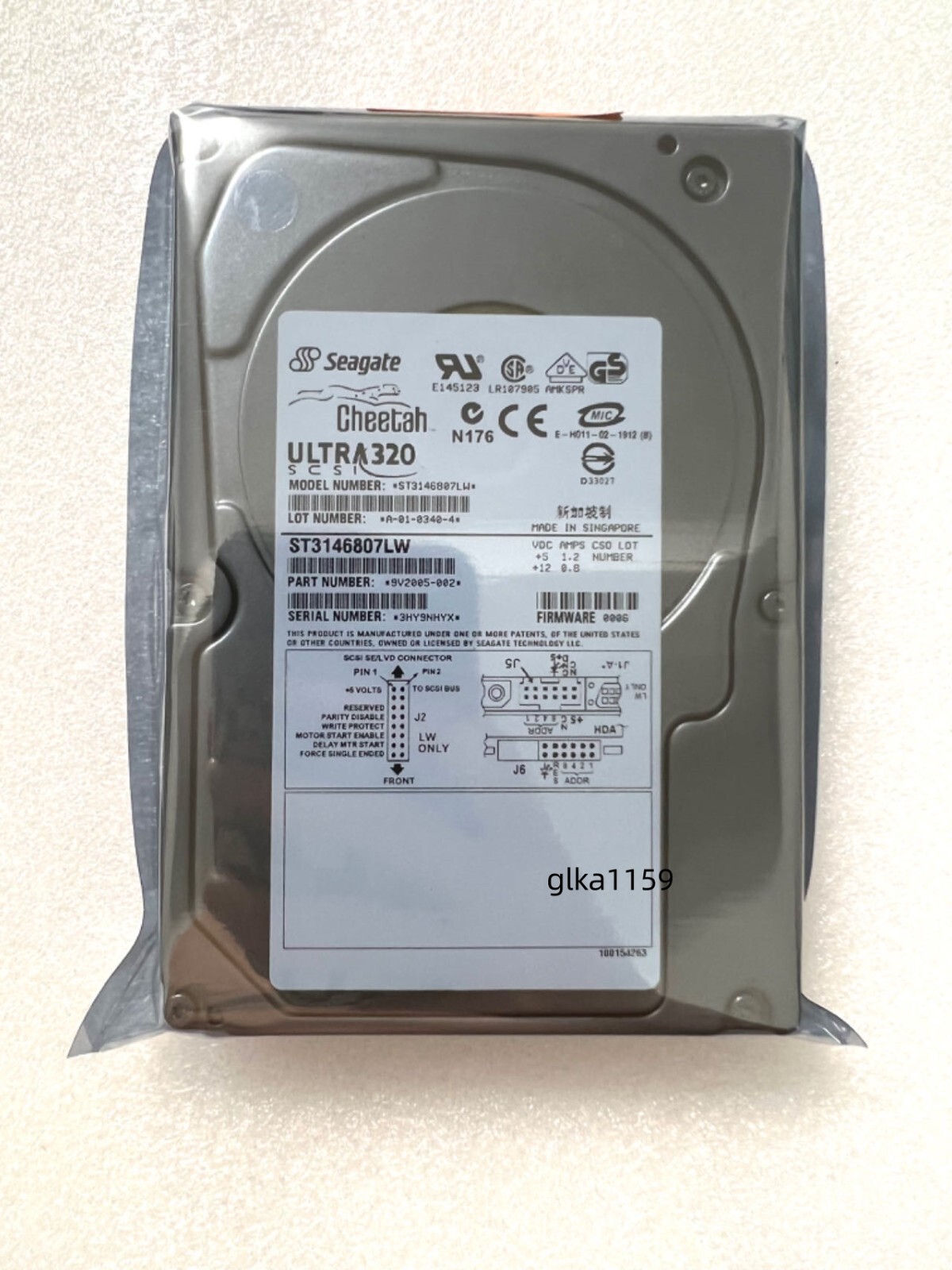 Seagate (ST3146807LW) 147GB 10000 RPM 3.5" 68-Pin Ultra320 SCSI Hard Drive