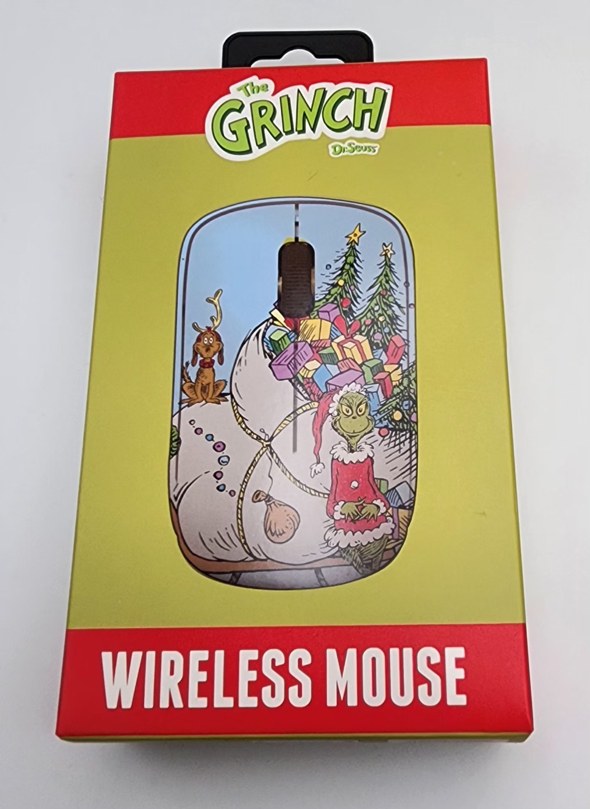 The Grinch Wireless Mouse USB Receiver Christmas Desk Accessory NEW