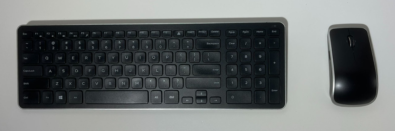 Dell KM714 Wireless Combo WM514 Mouse + KM713 Keyboard + receiver, No battery