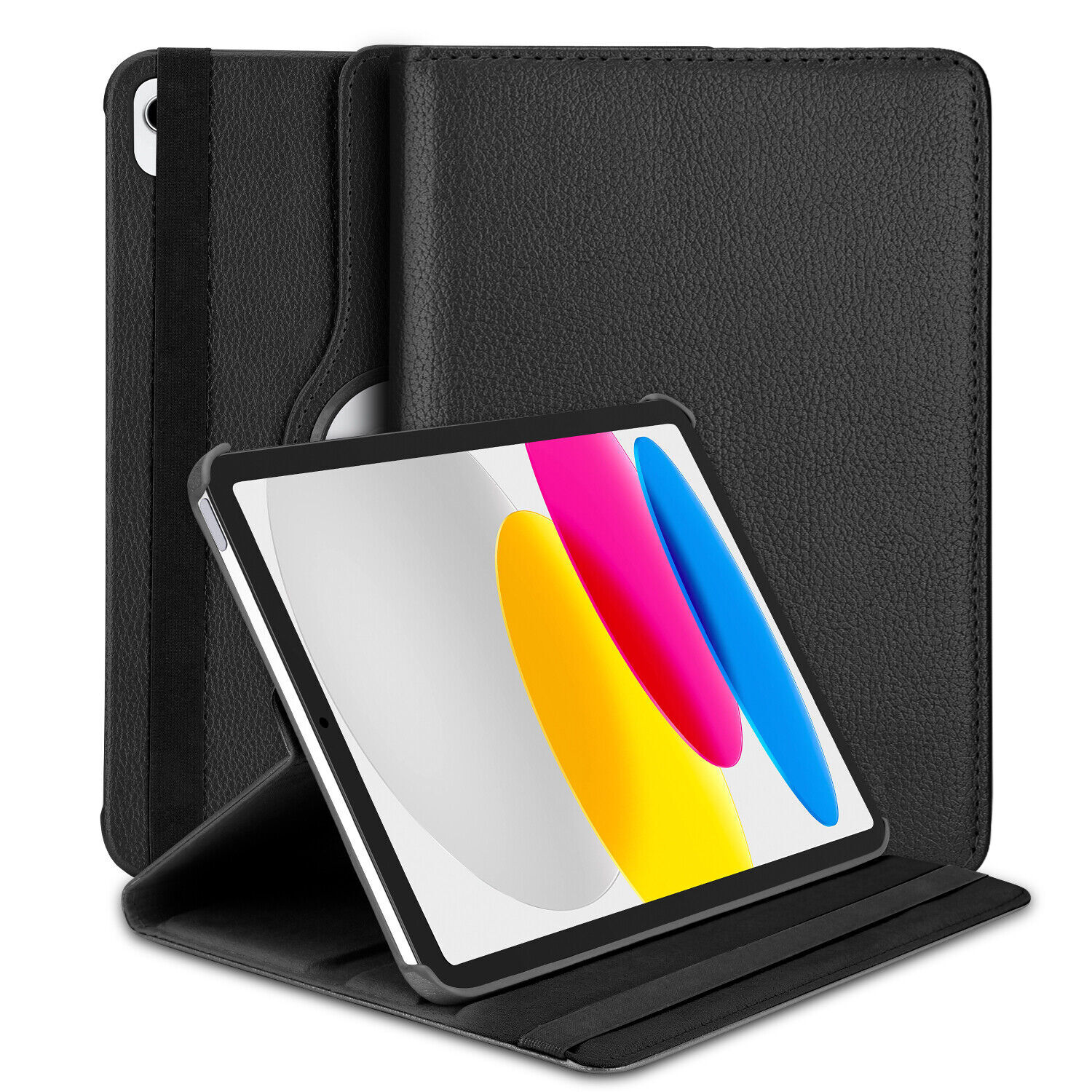 For iPad (A16) 11th Gen 11'' Case Leather Rotating Stand Cover/ Screen Protector