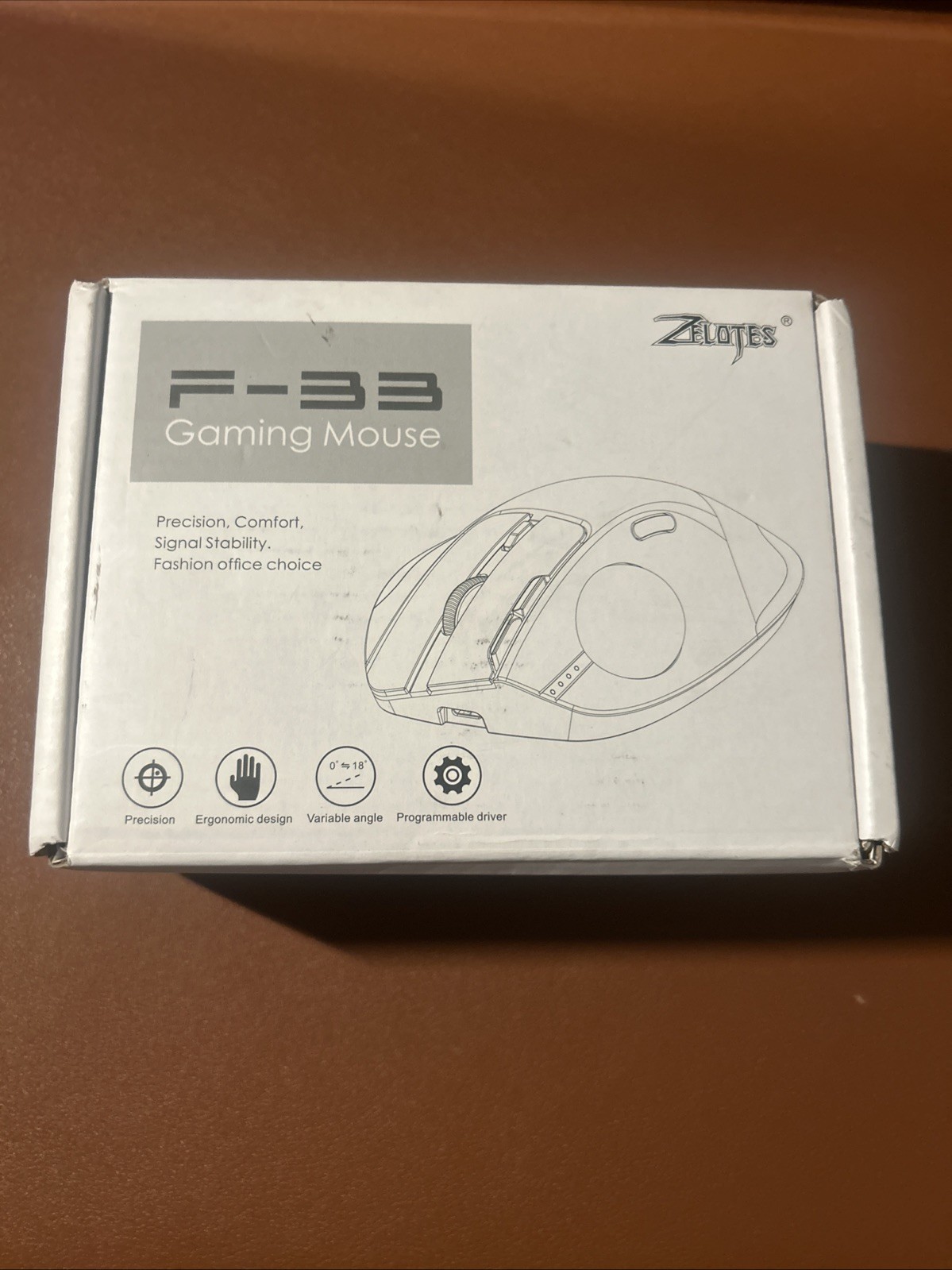 Zelotes F-33 Wireless Gaming Mouse White 2.4GHz