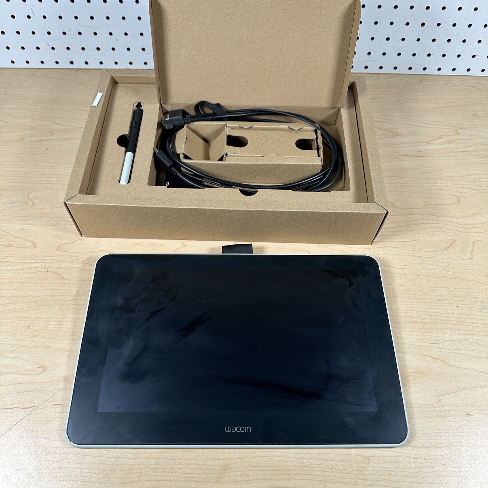Wacom One HD 13.3 Inch Creative Pen Display With Pen and Cables
