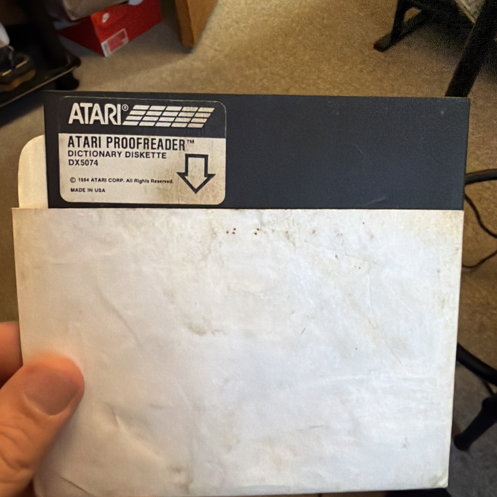 ATARI PROOFREADER DICTIONARY DX5074 - 400/800 Computer 5.25" Disk Diskette