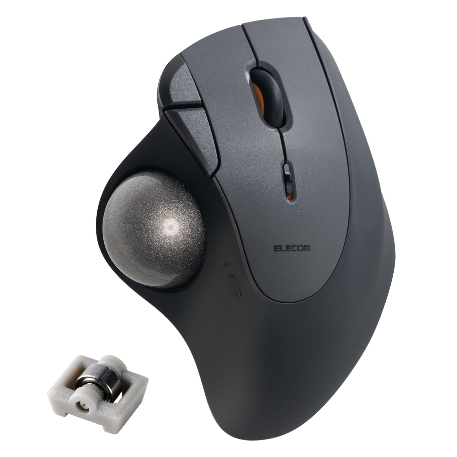 ELECOM Wireless Trackball Mouse IST PLUS Bluetooth x 2, Wireless 2.4GHz x 1, Bla