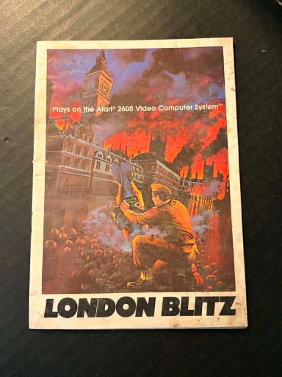 VINTAGE LONDON BLITZ ATARI 2600 VIDEO GAME COMPUTER SYSTEM MANUAL 