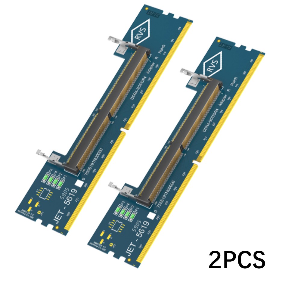 2PCS Memory Tester SO DIMM to ddr4 Converter, Laptop DDR4 RAM to Desktop Adapter